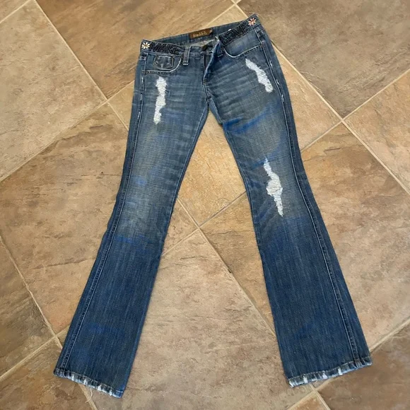 COPY - Frankie B. Brand Make Love Not War jeans size 25